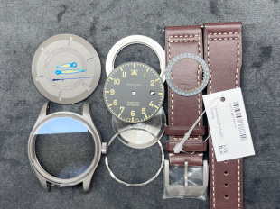 手表配件 马克18钛壳 适配2824 2130 2892机芯表壳全套蓝宝石