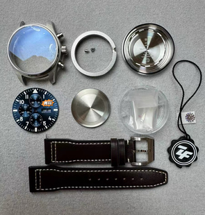 ETA7750 适配丹东 机芯表壳全套蓝宝石 马克飞行员 手表配件