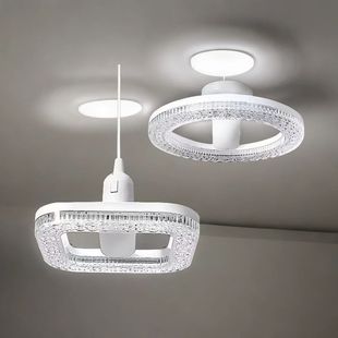 18w水晶球泡灯led吸顶灯卧室书房餐厅阳台过道走廊卫生间圆形灯具