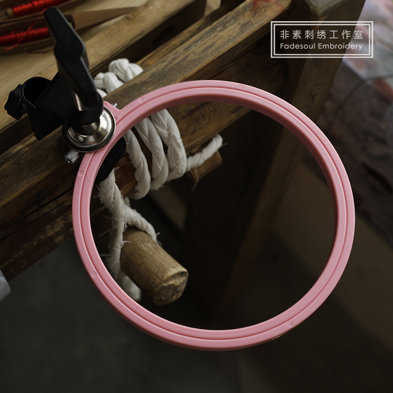 苏绣简易法式刺钩针绣绷 绷子湘绣团扇刺绣十字绣diy工具支架夹子