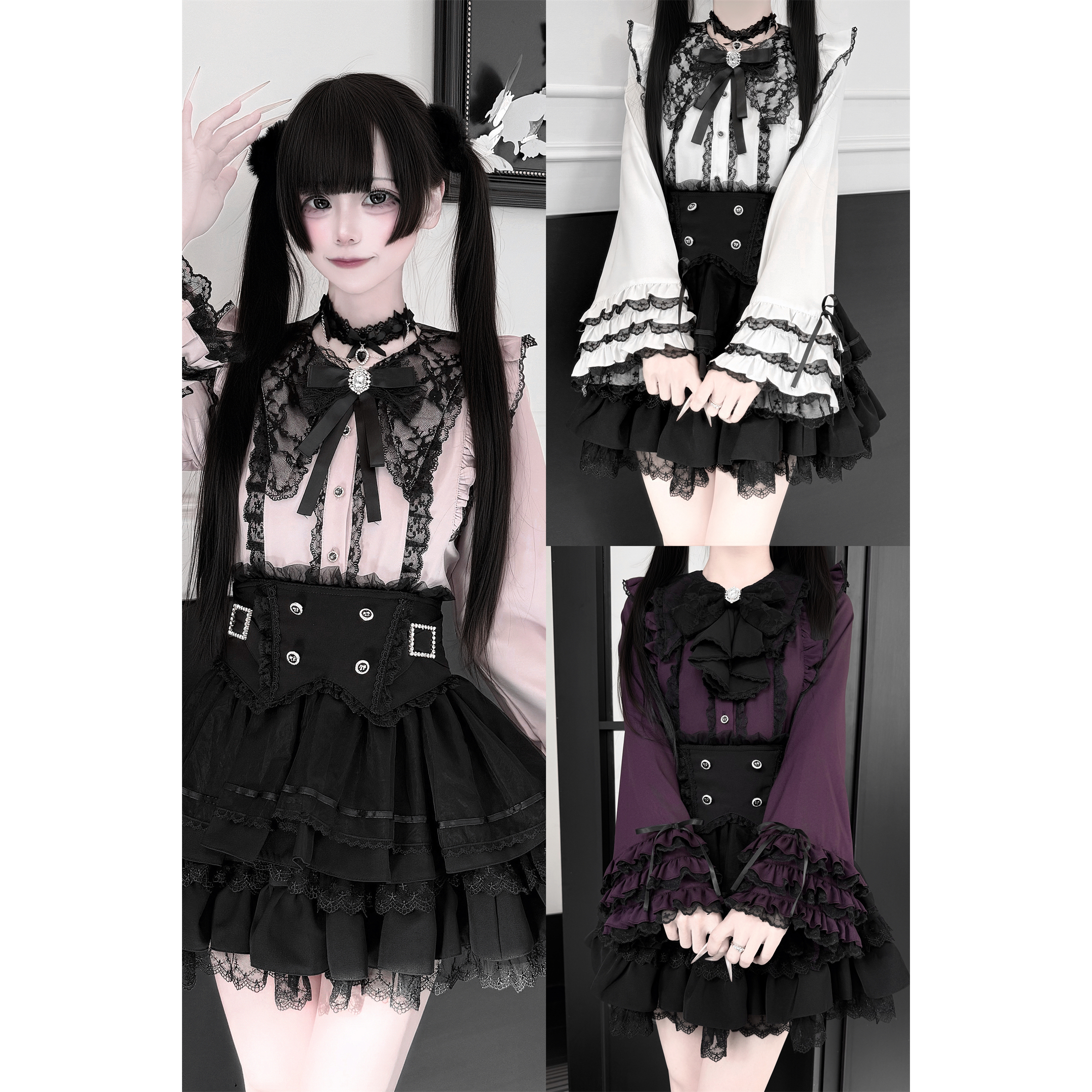 定金【人偶甜茶】酒酿樱桃子 原创日系蕾服量产 整套预约价238