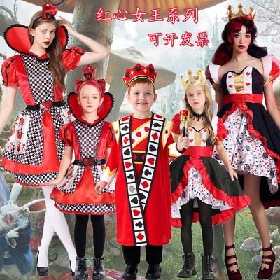 境红皇后扮演服扑克服红心女王装