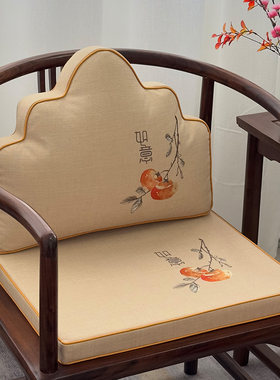 中式刺绣红木椅子坐垫红木沙发垫