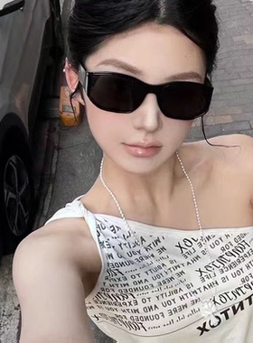 复古曲面屏防紫外线猫眼墨镜
