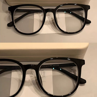 日系全框黑色树脂记忆塑料防蓝光