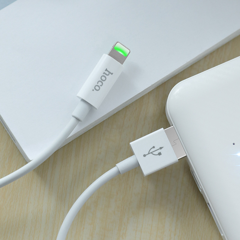 HOCO浩酷 X43 适用于苹果充电数据线lightning手机2.4A快充发光线