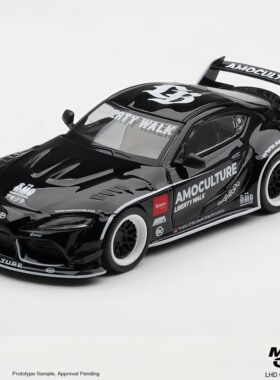 [GT3预售]MINIGT 1237丰田 Toyota GR Supra 黑色 1:64 汽车模型
