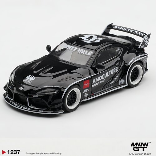 [GT3预售]MINIGT 1237丰田 Toyota GR Supra 黑色 1:64 汽车模型