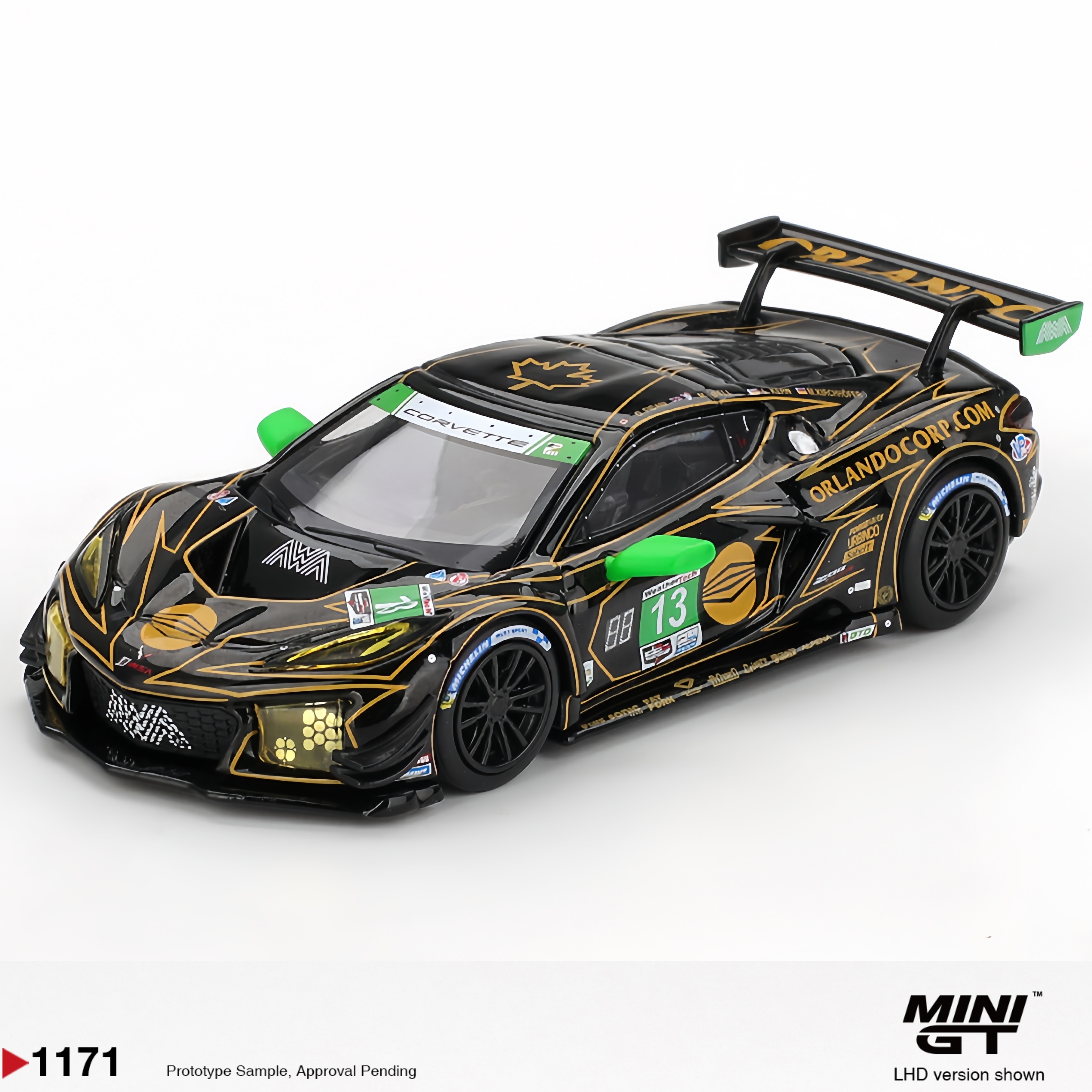 [预售] MINIGT 1171 雪佛兰 Z06 GT3 13号 1:64 合金汽车模型