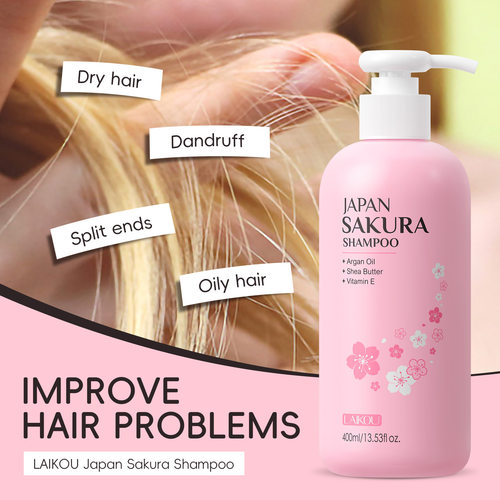 LAIKOU樱花洗发水400ml japan sakura shampoo