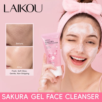 JAPAN SAKURA GEL FACE CLEANSER樱花洁面啫喱50g
