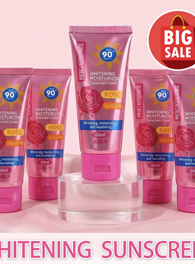ROSE SUNSCREEN BRIGHTENING SUNSCREEN WHITENING LBLS 隔离霜