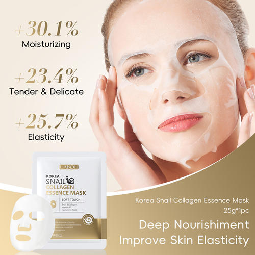 LAIKOU MASK SAKURA MILK VITAMIN SNAIL 面膜贴补水保湿脸部护理