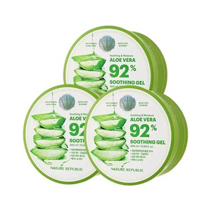 韩国NatureRepublic自然乐园芦荟胶正品保湿草本滋润舒缓痘印毛孔
