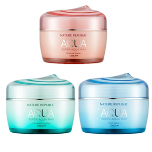 韩国NatureRepublic自然乐园AQUA水润面霜长时效补水保湿滋润嫩肤
