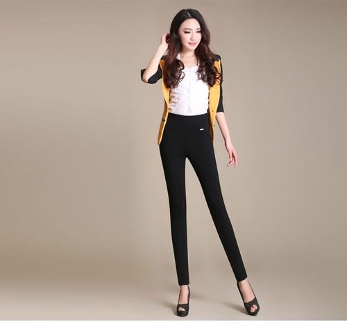 Spring and autumn wear leggings women's summer thin pants fat size women's Pants Black high waist elastic small foot pencil pants