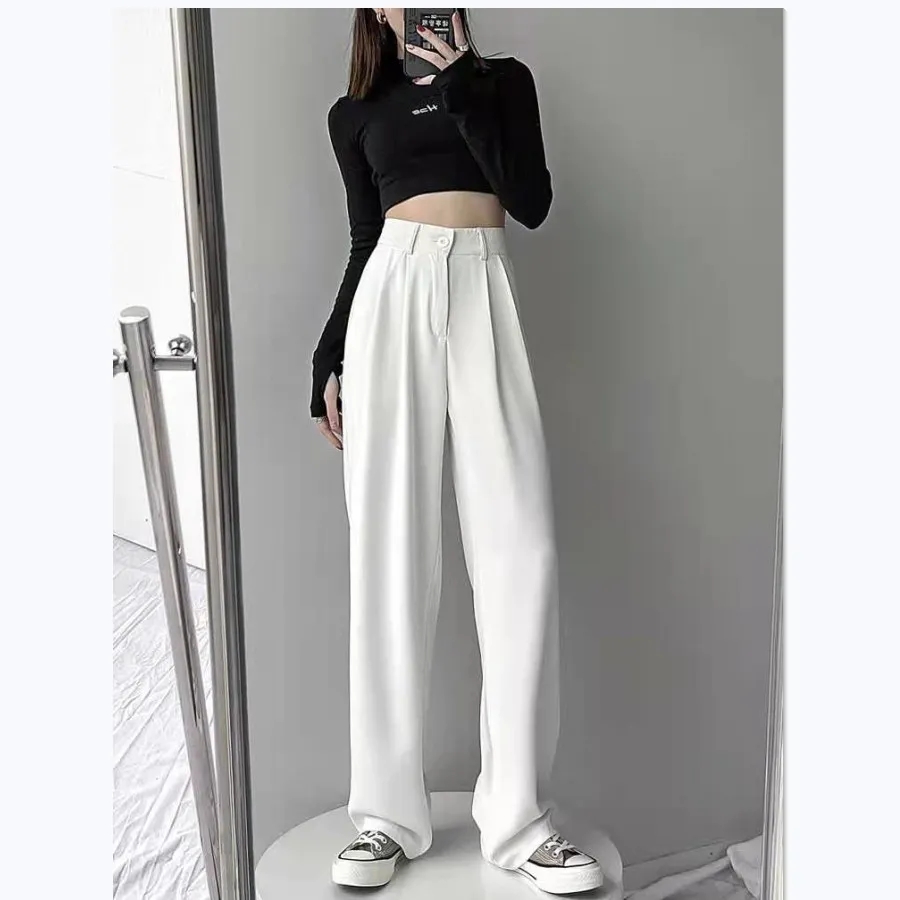 Summer high waist drop pants