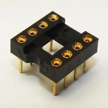 全镀金 8P IC座 8PIN IC插座 DIP8座 8脚圆孔座 运放座 集成电路