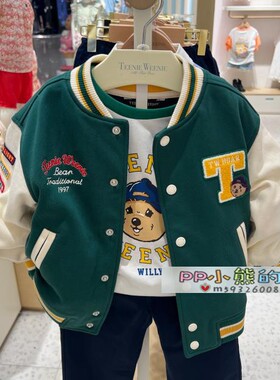 现货秋季新款小熊男女童休闲棒球服TKJJ223891BT恤TKLA223802K