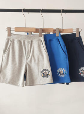 2024夏季男童短裤纯棉凉爽吸汗三色卡通小熊TTTM246318I