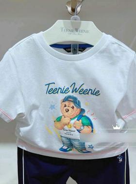 现货22夏季新款男童圆领纯棉短袖T恤TKRA222351KYH RA222301K