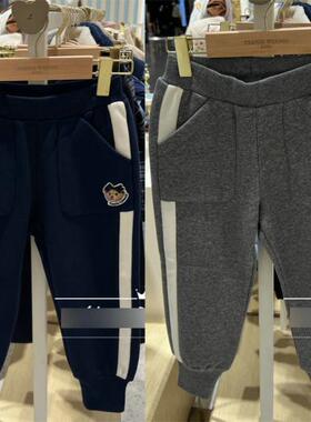 冬季女童加绒加厚保暖束脚裤运动裤SL休闲长裤 TKTM224T55A