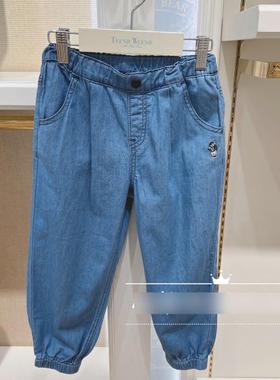 现货夏款小熊童装男童休闲薄款SR牛仔裤TKTJ222301A裤子