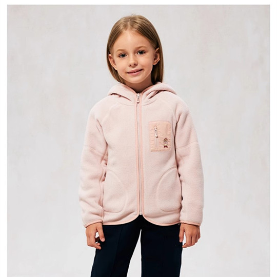 现货24小熊秋冬新款女童双面摇粒绒外套开衫保暖上衣TKMW244T59B