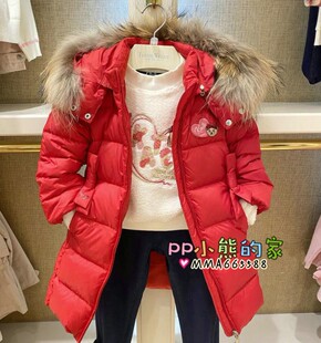女童中长款 童装 冬季 款 JD204T58K 羽绒服加厚保暖外套TKJD204T58K
