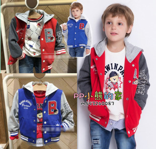 现货冬款男童休闲外套棒球服夹克上衣PCJA84911S JA84911S