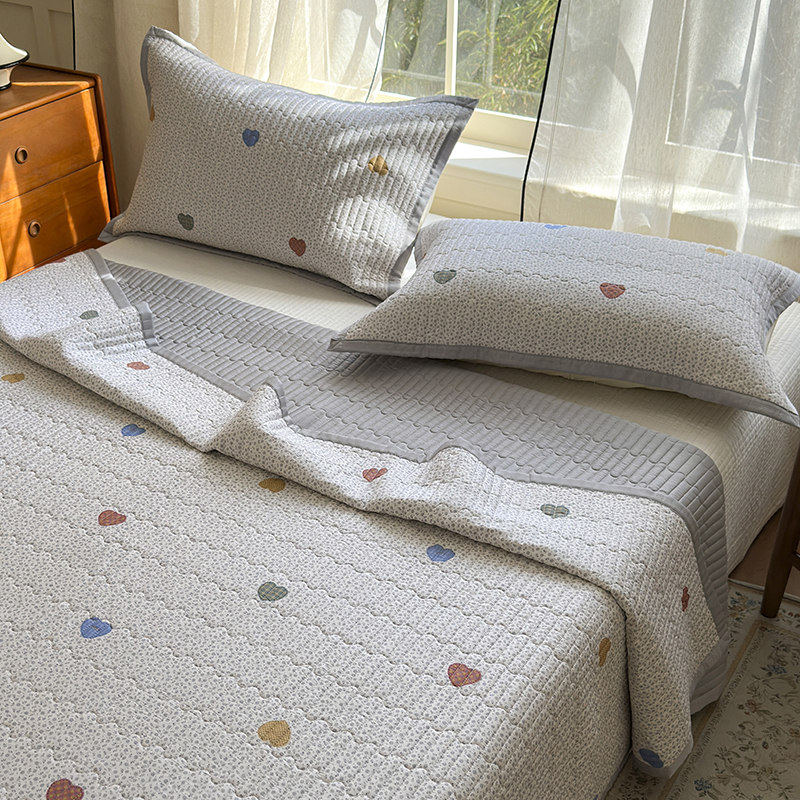 柔软双面天丝莫代尔床盖单件凉感莱赛尔学生榻榻米夹棉床单三件套,床上用品,床盖,淘宝优惠券,粉丝福利购,淘宝优惠卷