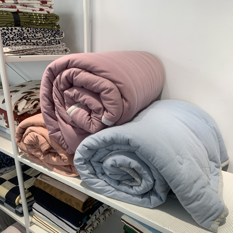 A类保暖纯棉可机洗 水洗针织棉天竺棉裸睡婴儿春秋冬被子床上用品