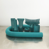 1090D 1090C 1软管风嘴接头隔热 蓝豚宠物双马达吹水机1090DH