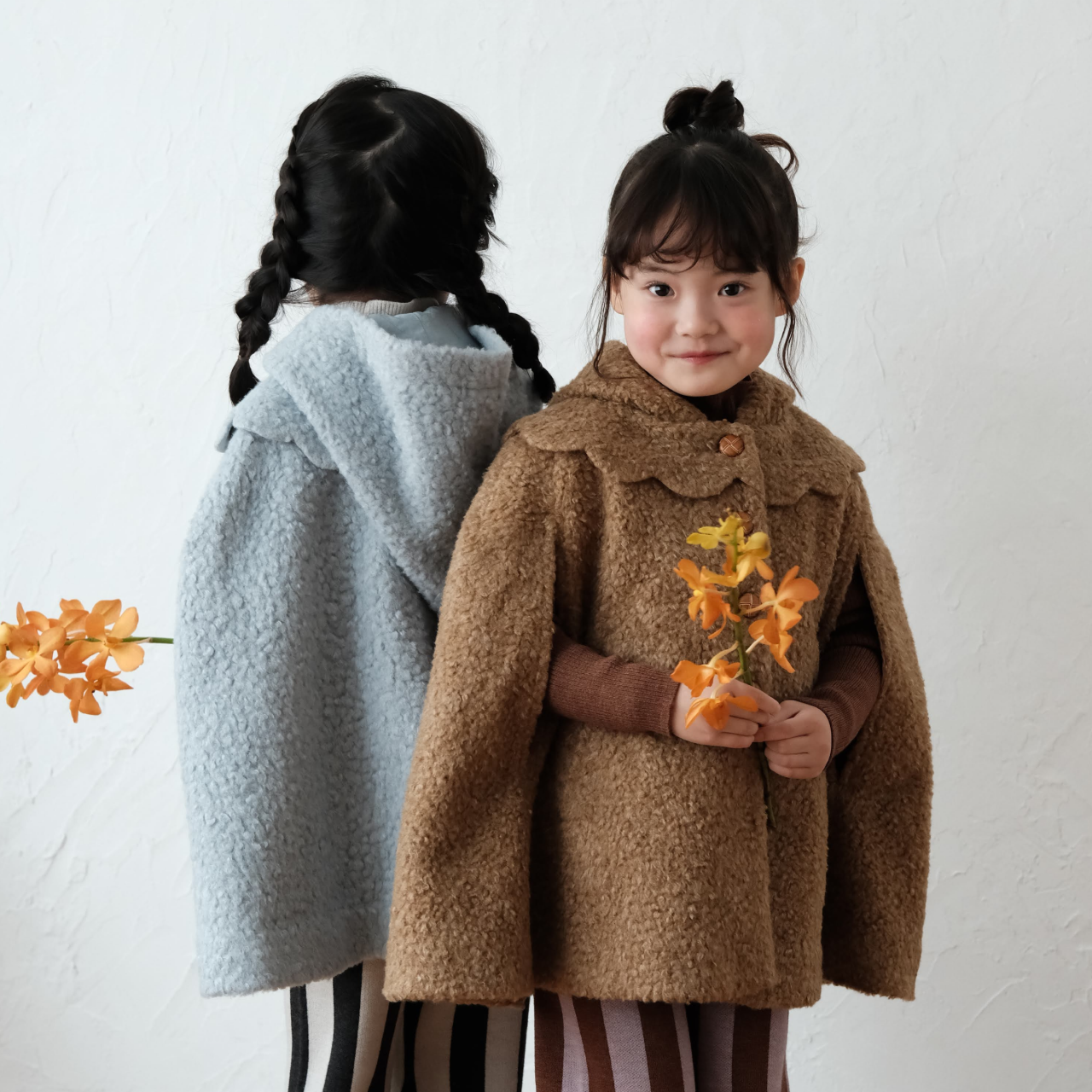 25秋冬 可爱无袖设计感尖尖帽精灵帽斗篷新款童装 mes kids