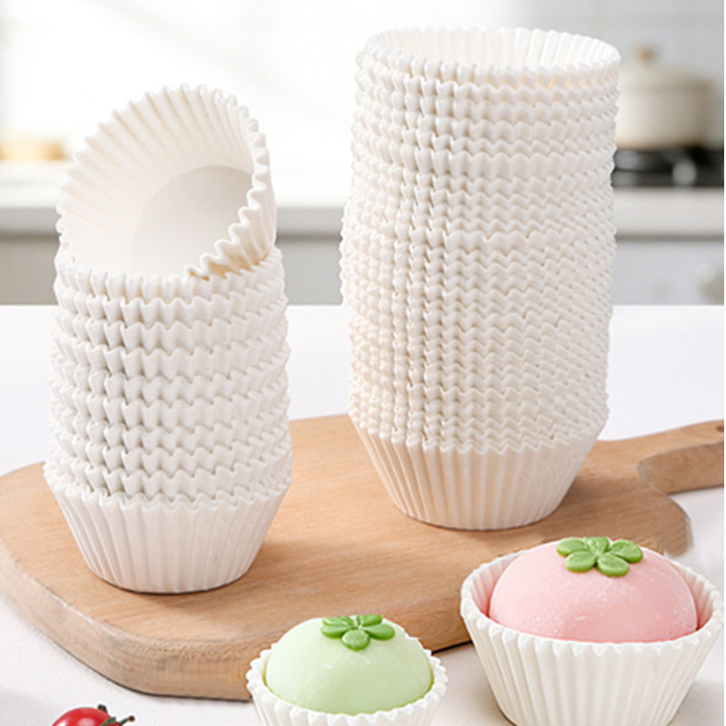 雪媚娘纸托蛋糕点心食品级一次性纸杯防油包子专用烘焙蒸垫纸青团