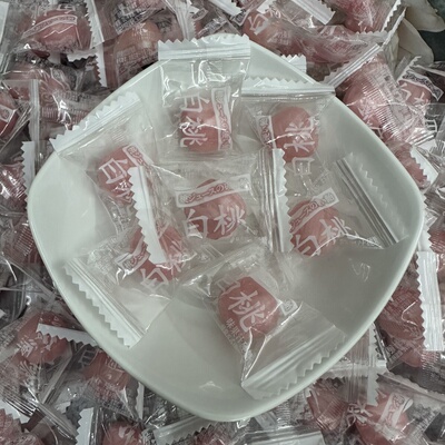 宏源散装糖果白桃果汁硬糖蜜桃味网红水果年货糖果零食喜糖批发