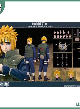 RocketToys ROC-016 1/6 火影忍者 波风水门 金色闪光.ver 青年