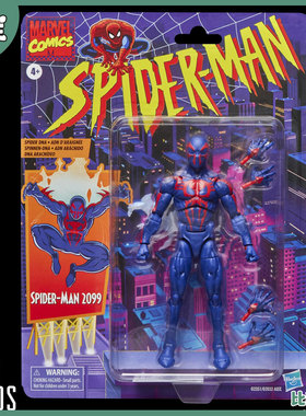 补款 孩之宝 MarvelLegends 蜘蛛侠复古挂卡 ML 蜘蛛侠2099 3C