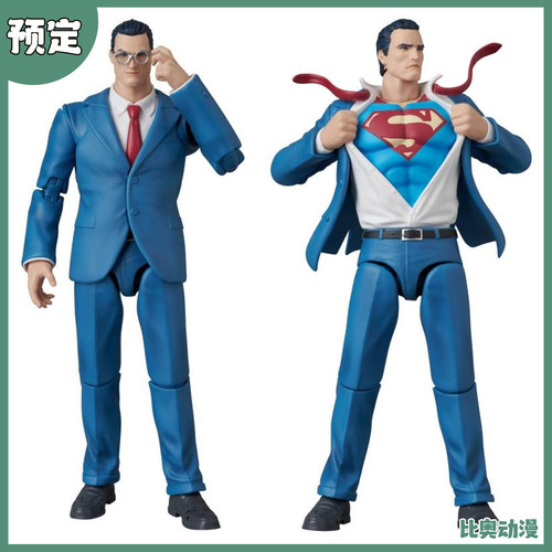 预定金 MAFEX DC 缄默 超人 克拉克 肯特 记者便服 可动手办 0225