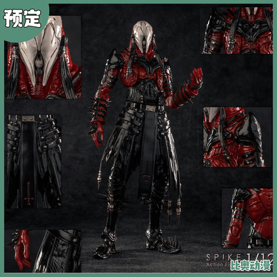 预定金 AceFigz 哥特Spike 怪研部 布道者 黑红豪华版 1/12 可动