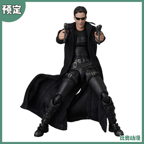 预定金 Medicom Toy MAFEX 黑客帝国 尼奥 可动手办 1028