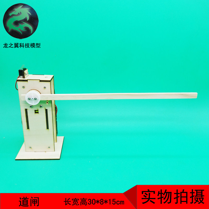 310手工作业科技小制作小发明diy实验材料木制玩具模型道闸电动门
