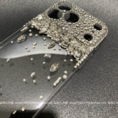 适用苹果手机壳iPhone17promax15plus镶14pm13mini12保护套16e闪高级感镶水钻亮晶晶高档轻奢华超好看简约air