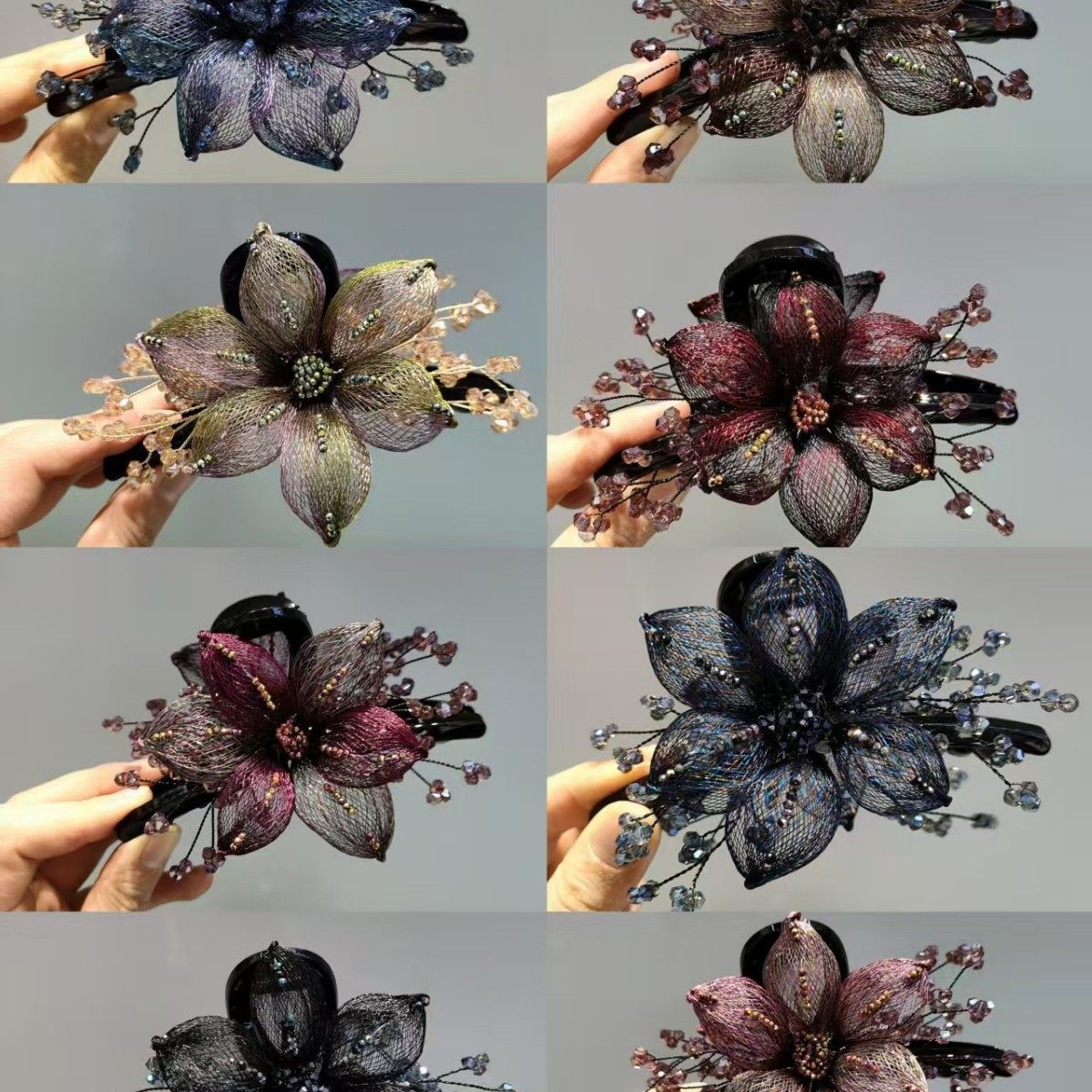 轻奢复古抓夹女金属丝手工编织双面气质花朵鲨鱼夹优雅发夹子头饰,饰品/流行首饰/时尚饰品新,民族风发饰,淘宝优惠券,粉丝福利购,淘宝优惠卷