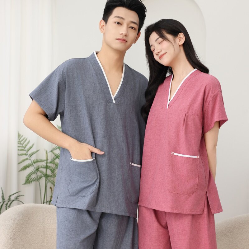 高档纯棉舒适汗蒸服套装