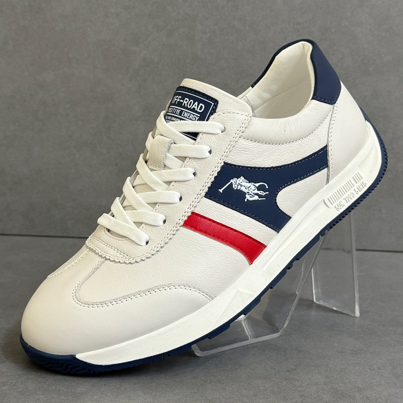 香港阿甘鞋男新款2025春季真皮透气跑步鞋防滑百搭运动鞋休闲男鞋