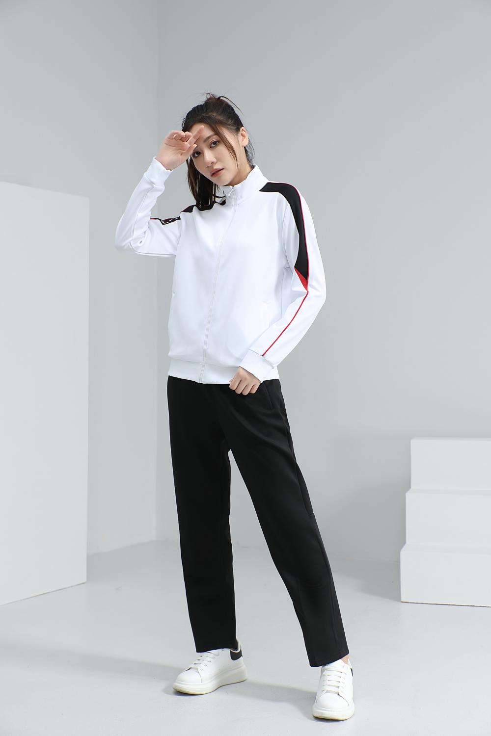 春秋季运动套装比赛训练服外套男女款休闲团体服班服校服运动套装