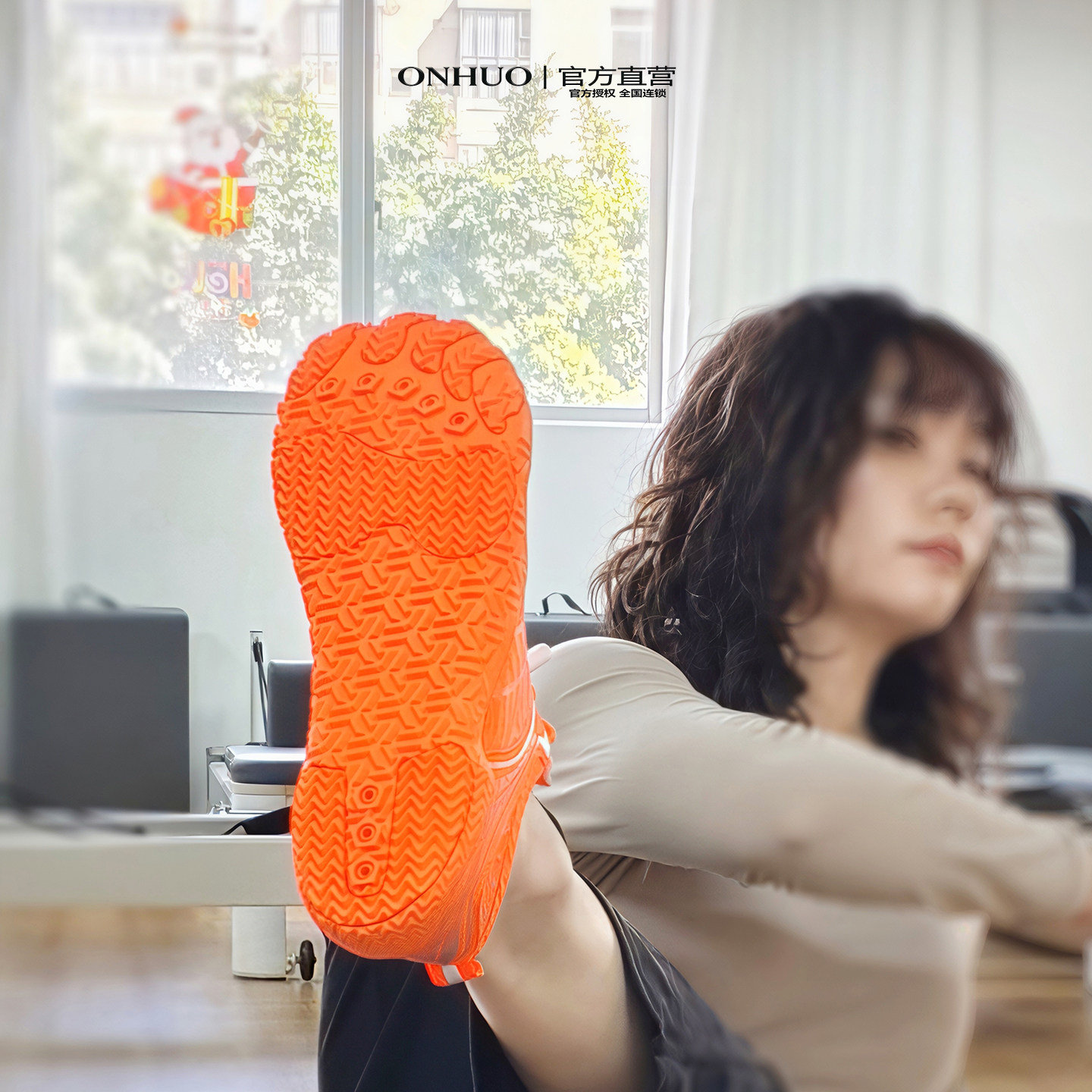 onhuo综合训练鞋女室内健身鞋运动鞋防滑训练专用鞋爬坡有氧跳绳