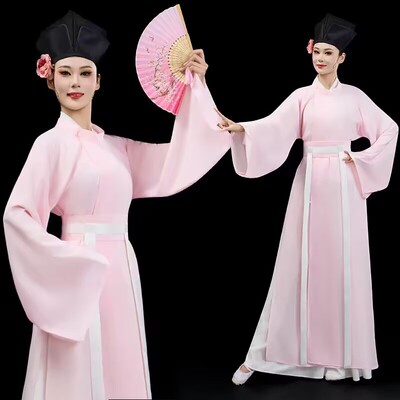 古典舞扇子舞表演服宋制国风