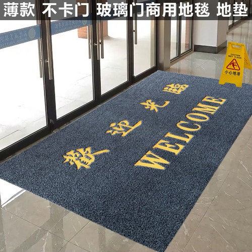 薄款玻璃门推拉门门口地垫地毯